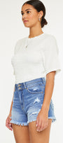 Farah High Rise Mom Shorts - Official Kancan USA