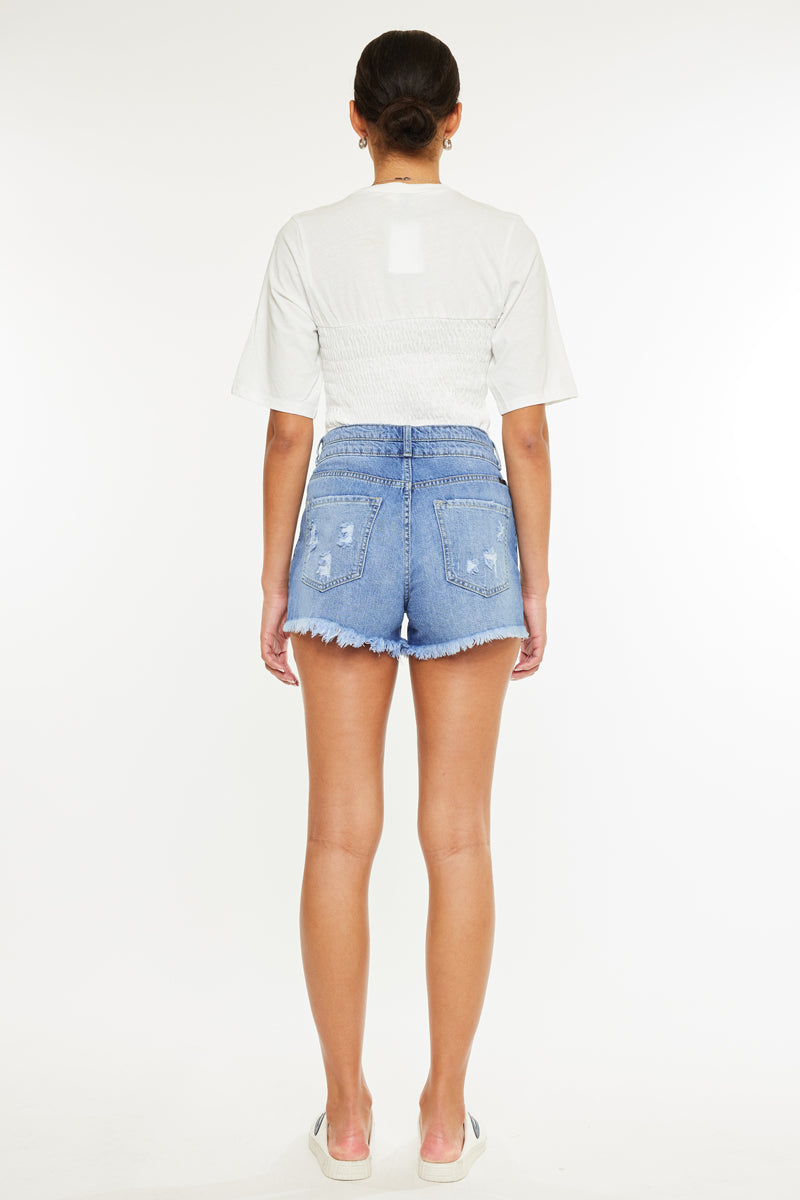 Farah High Rise Mom Shorts - Official Kancan USA