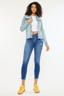  Kate Mid Rise Ankle Skinny Jeans - Official Kancan USA