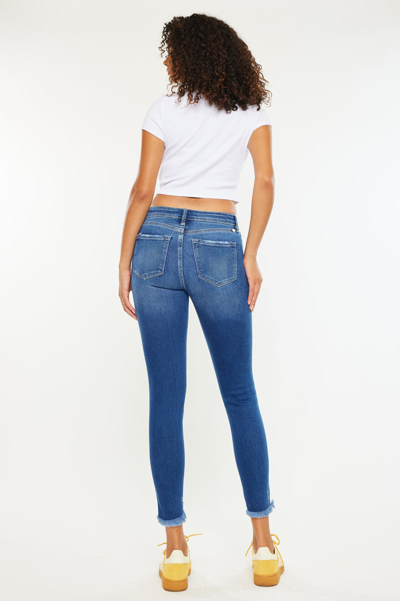 Kate Mid Rise Ankle Skinny Jeans – Kancan USA