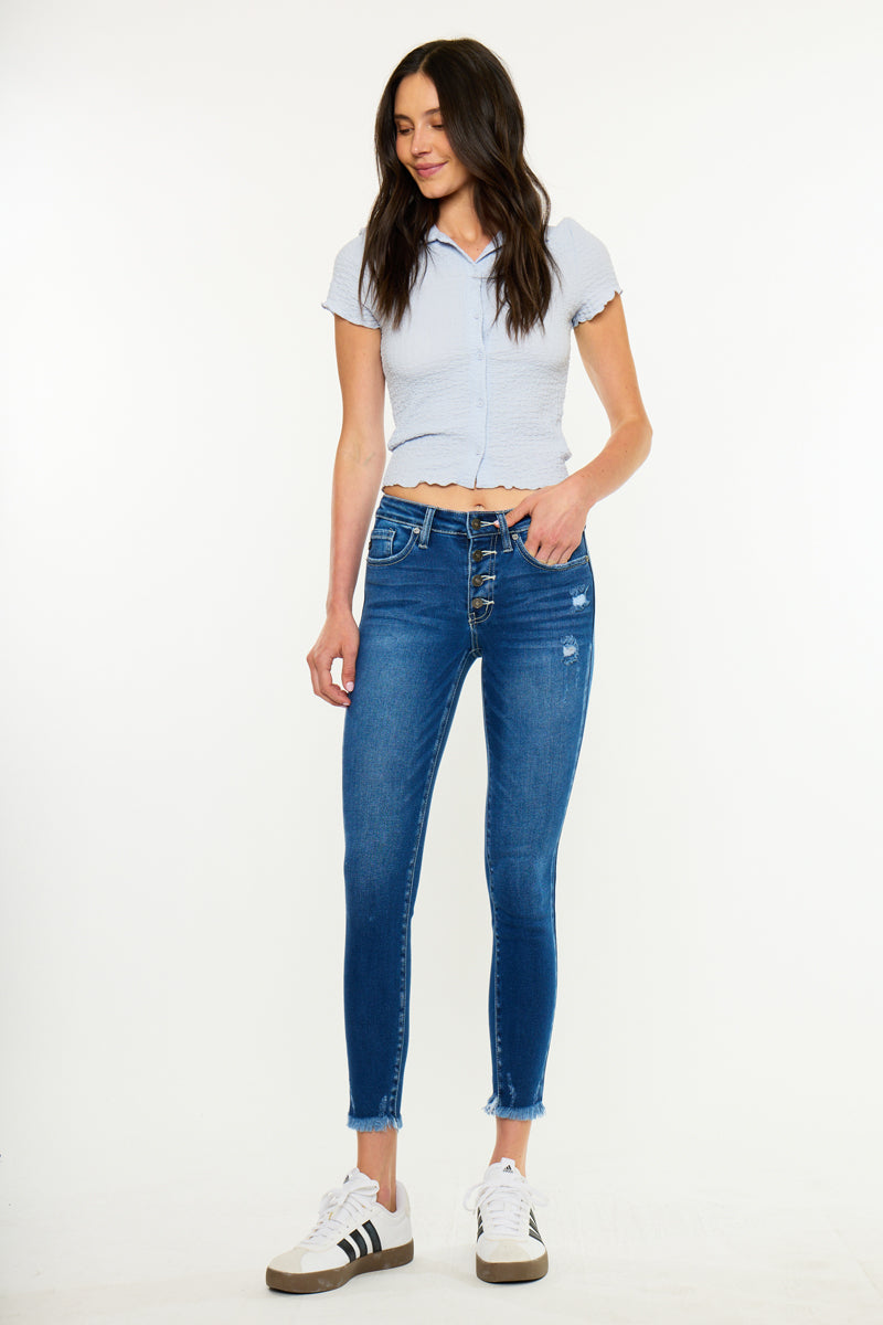 Kate Mid Rise Ankle Skinny