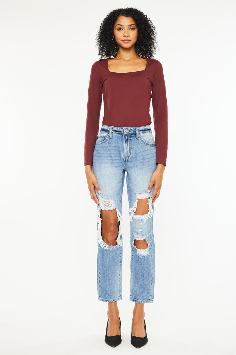 Bonnie High Rise Boyfriend Jeans - Official Kancan USA