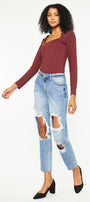 Bonnie High Rise Boyfriend Jeans - Official Kancan USA