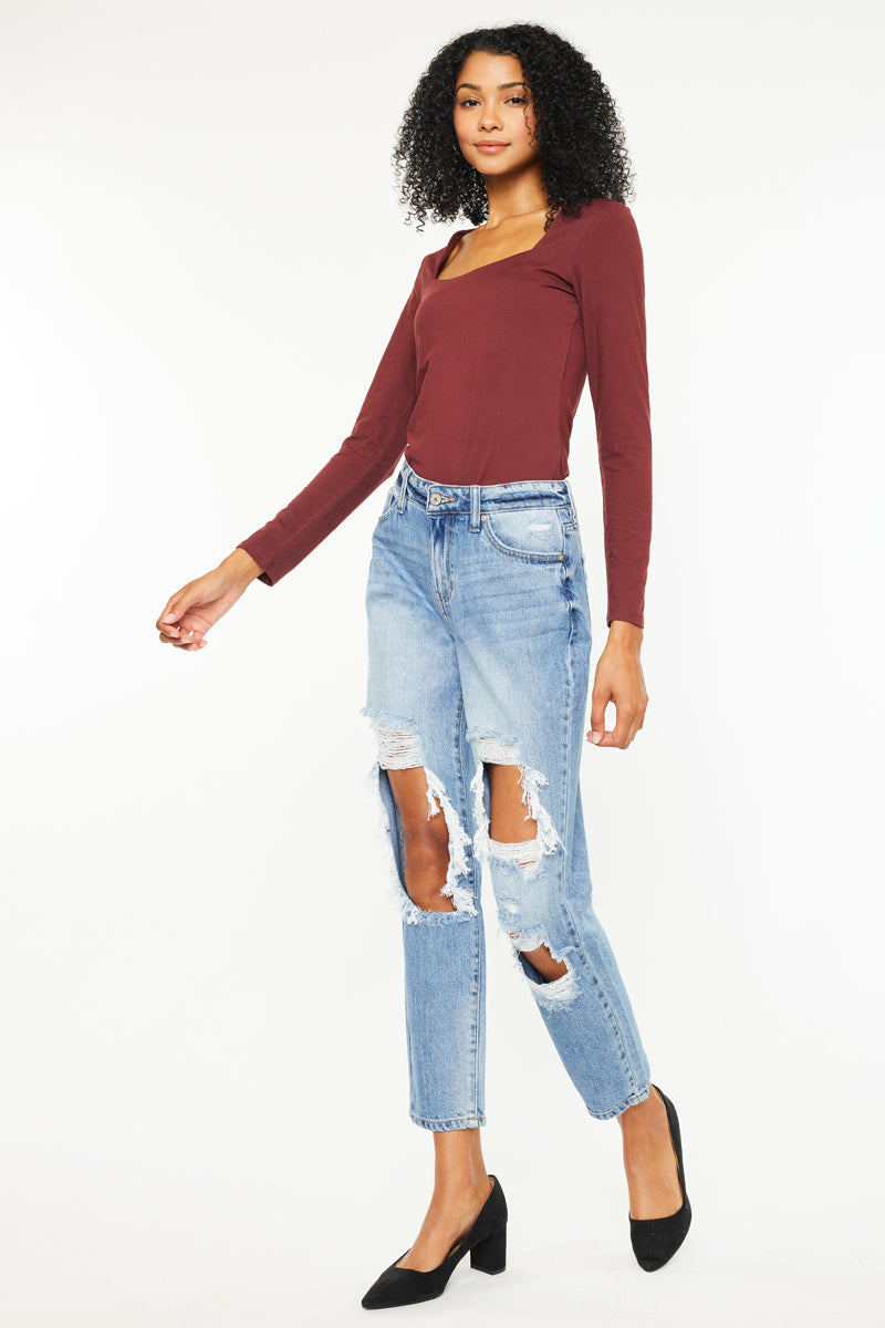 Bonnie High Rise Boyfriend Jeans - Official Kancan USA