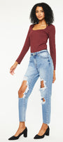 Bonnie High Rise Boyfriend Jeans - Official Kancan USA