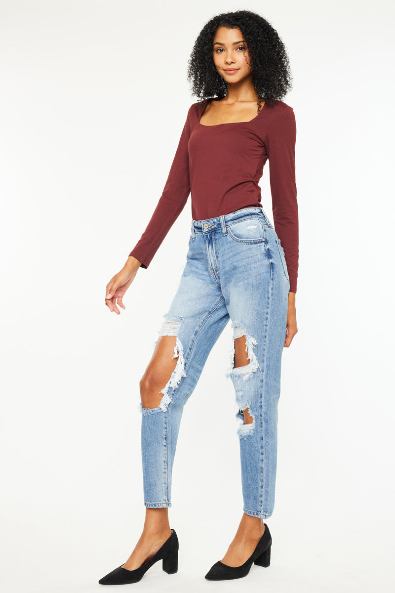 Bonnie High Rise Boyfriend Jeans - Official Kancan USA
