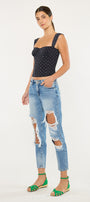Bonnie High Rise Boyfriend Jeans - Official Kancan USA