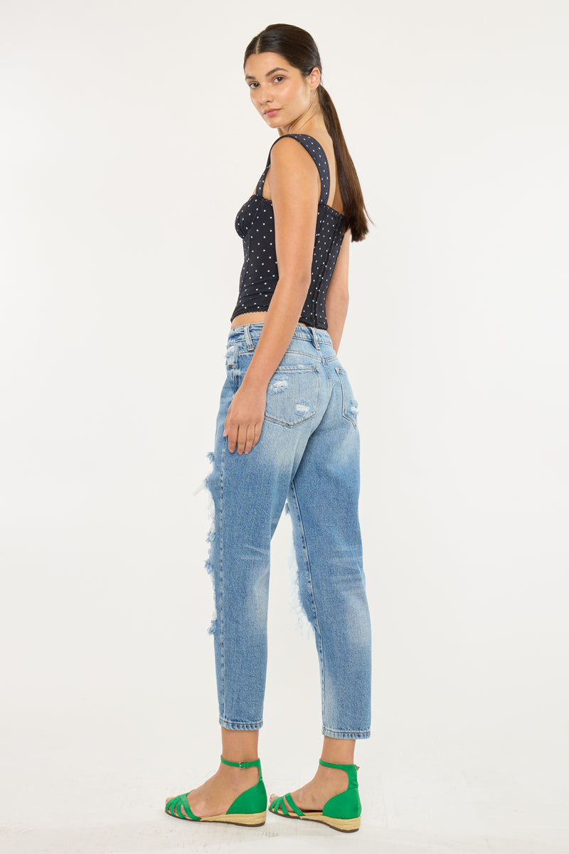 Bonnie High Rise Boyfriend Jeans - Official Kancan USA
