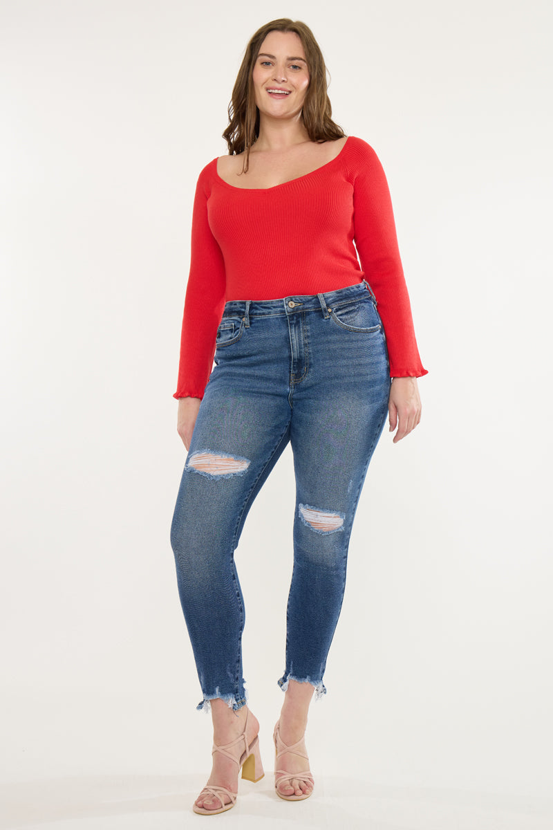 Bunny High Rise Ankle Skinny (Plus Size)