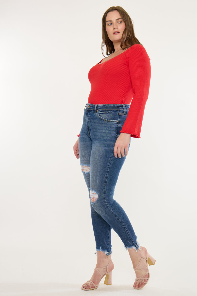 Bunny High Rise Ankle Skinny (Plus Size)