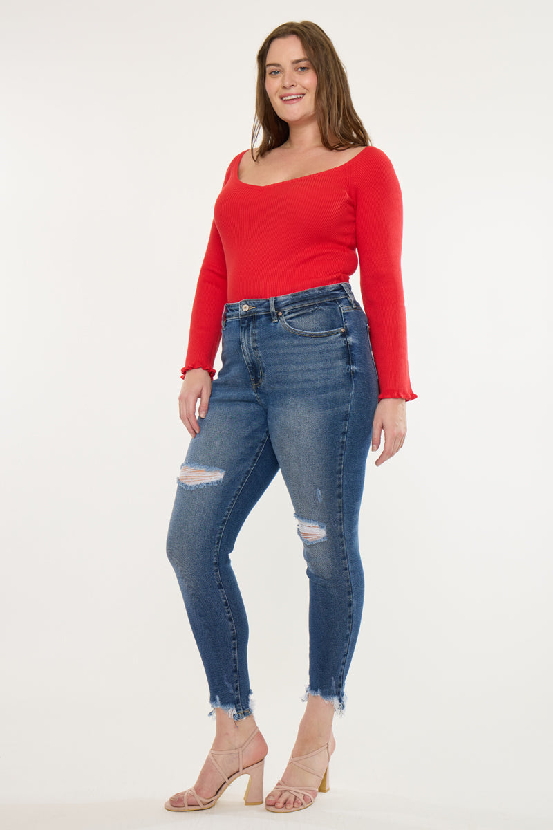 Bunny High Rise Ankle Skinny (Plus Size)