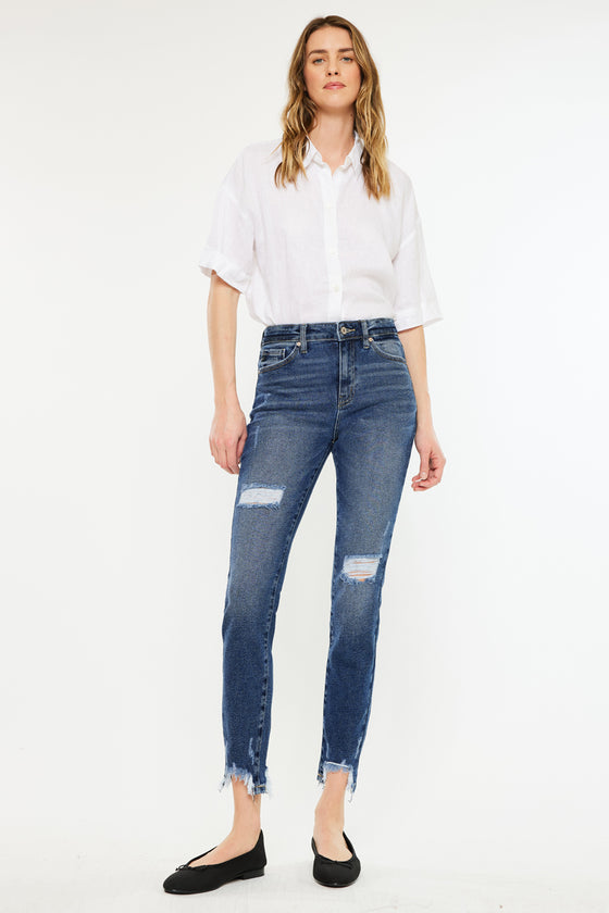 Declan High Rise Ankle Skinny Jeans - Official Kancan USA