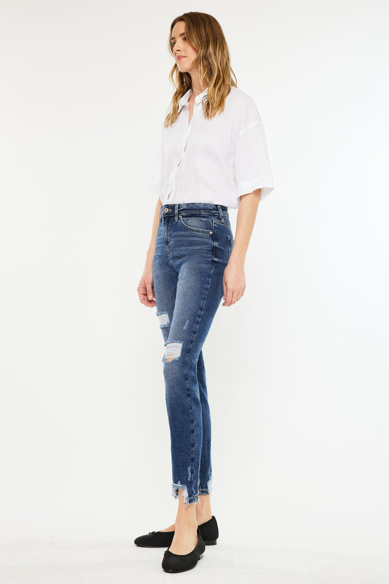 Declan High Rise Ankle Skinny Jeans - Official Kancan USA