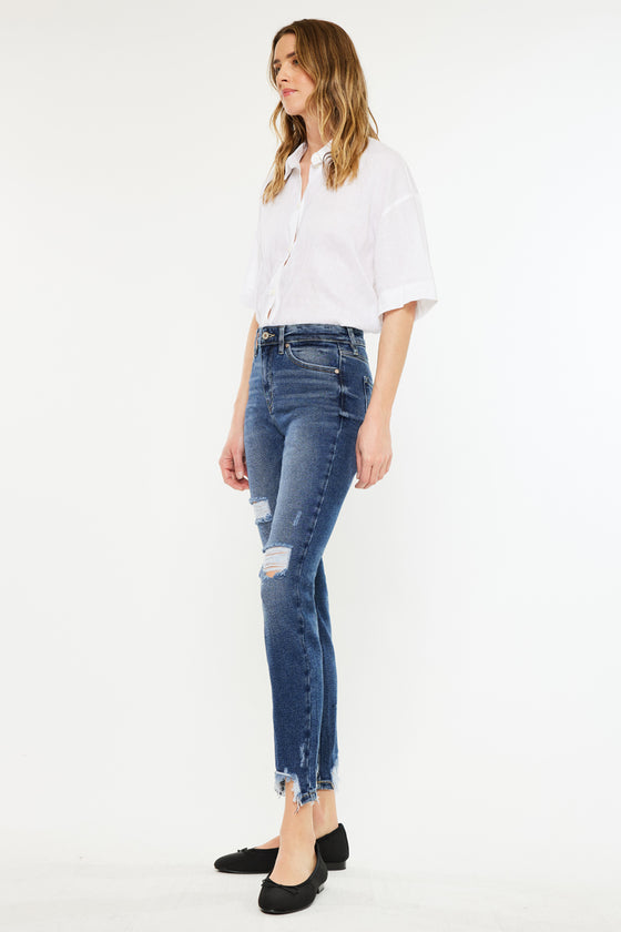 Declan High Rise Ankle Skinny Jeans - Official Kancan USA