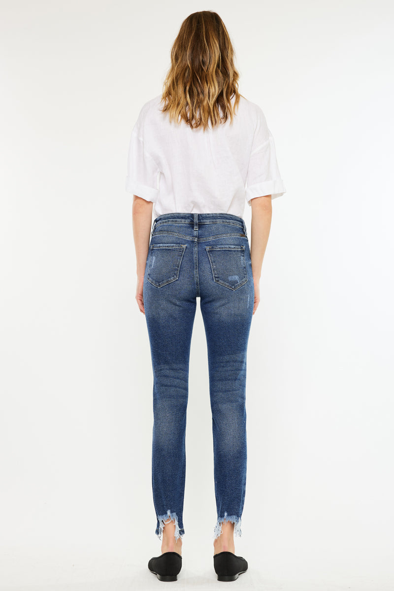 Declan High Rise Ankle Skinny Jeans - Official Kancan USA