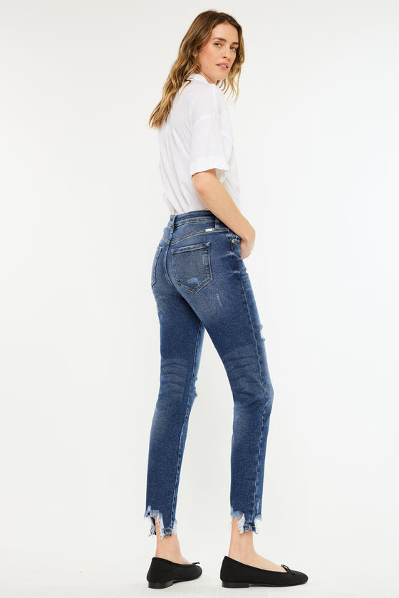 Declan High Rise Ankle Skinny Jeans - Official Kancan USA