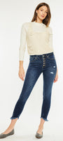 Winston High Rise Cropped Skinny Jeans - Official Kancan USA