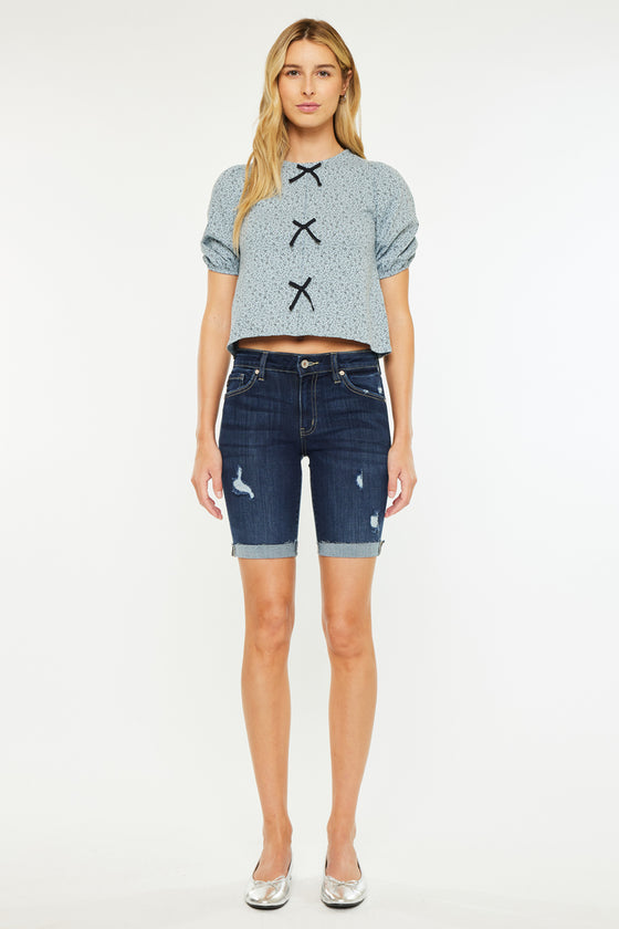 Kimm Mid Rise Bermuda Shorts - Official Kancan USA