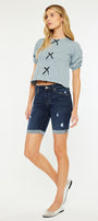 Kimm Mid Rise Bermuda Shorts - Official Kancan USA