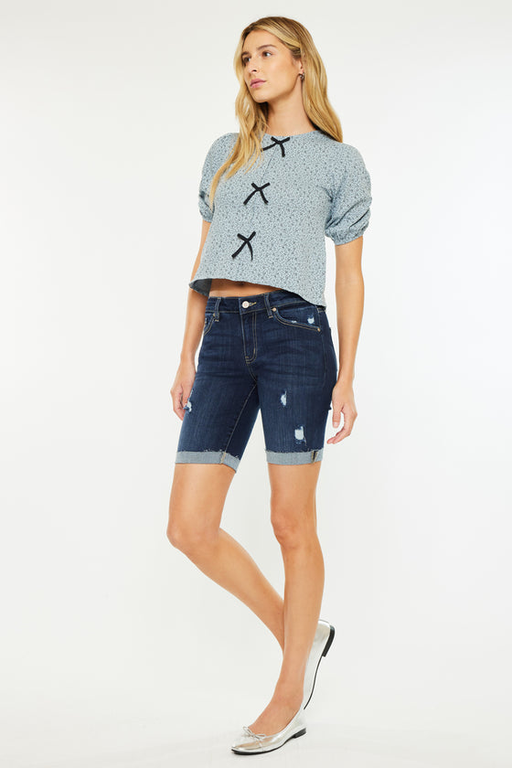 Kimm Mid Rise Bermuda Shorts - Official Kancan USA