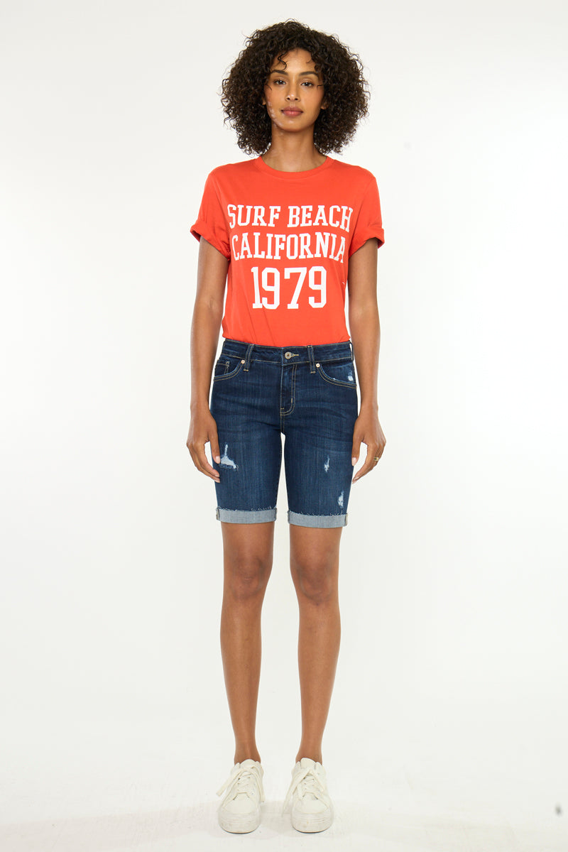Kimm Mid Rise Bermuda Shorts - Official Kancan USA