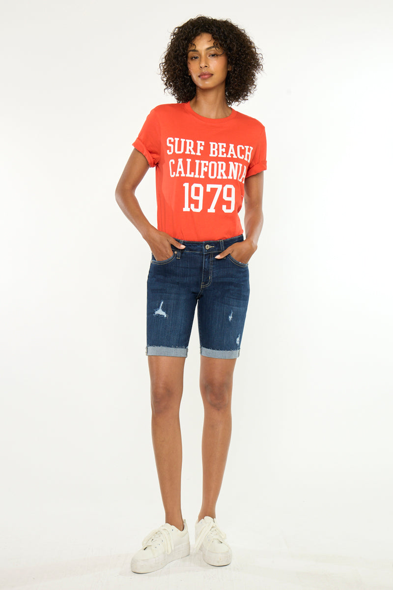 Kimm Mid Rise Bermuda Shorts - Official Kancan USA