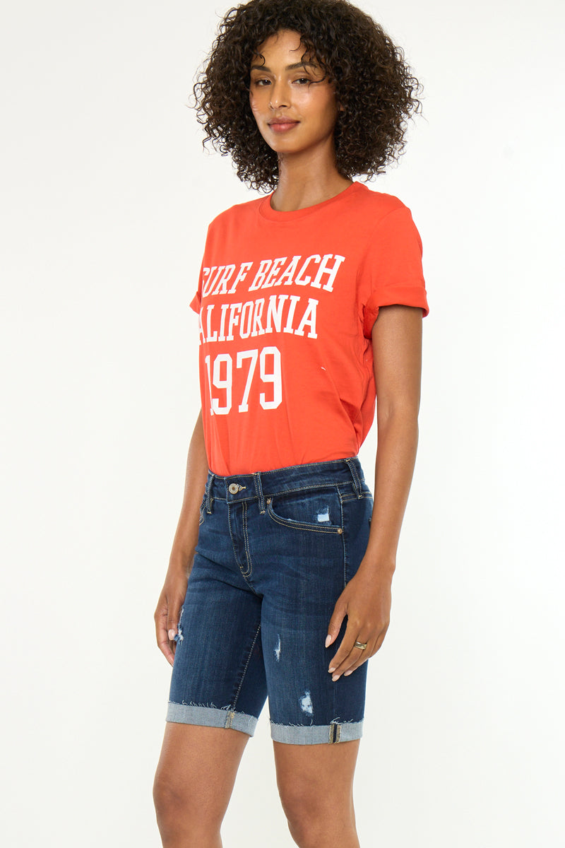 Kimm Mid Rise Bermuda Shorts - Official Kancan USA