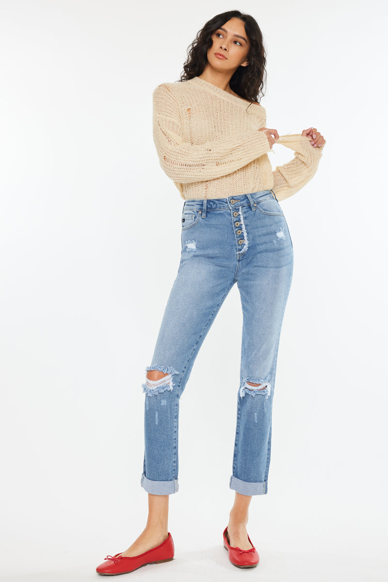 Tove Ultra High Rise Mom Jeans - Official Kancan USA