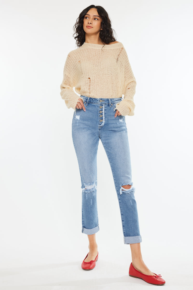 Tove Ultra High Rise Mom Jeans - Official Kancan USA