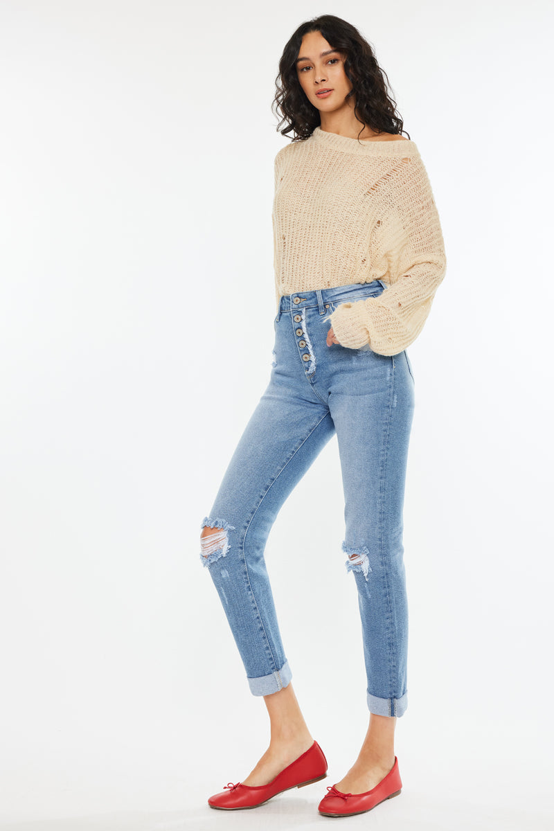 Tove Ultra High Rise Mom Jeans - Official Kancan USA