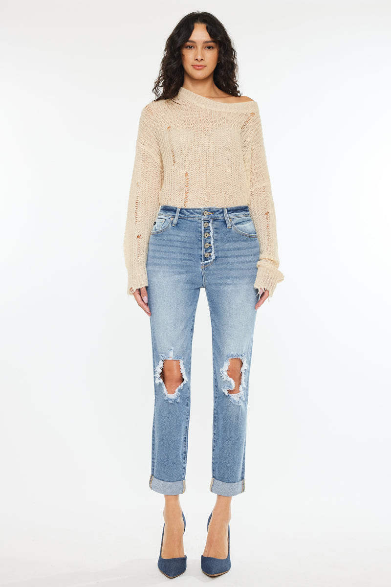 Tove Ultra High Rise Mom Jeans - Official Kancan USA