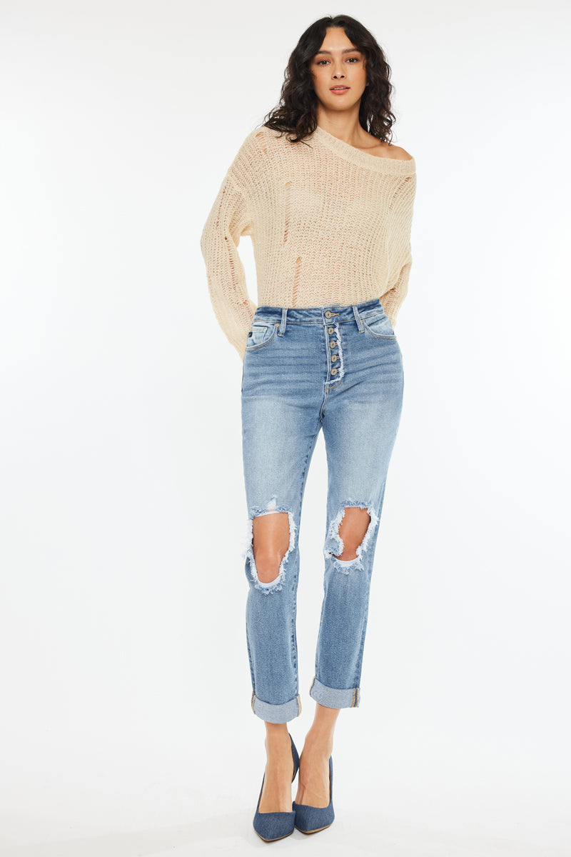 Tove Ultra High Rise Mom Jeans - Official Kancan USA