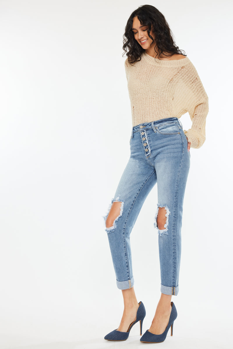 Tove Ultra High Rise Mom Jeans - Official Kancan USA