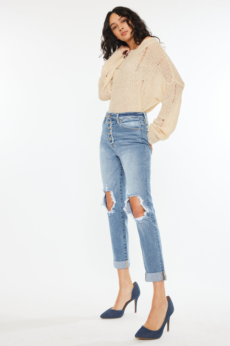 Tove Ultra High Rise Mom Jeans - Official Kancan USA