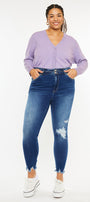 Haydee High Rise Ankle Skinny Jeans (Plus Size) - Official Kancan USA