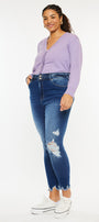 Haydee High Rise Ankle Skinny Jeans (Plus Size) - Official Kancan USA