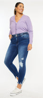Haydee High Rise Ankle Skinny Jeans (Plus Size) - Official Kancan USA