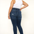 Haydee High Rise Ankle Skinny Jeans (Plus Size) - Official Kancan USA