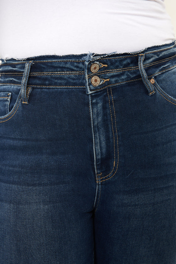 Haydee High Rise Ankle Skinny Jeans (Plus Size) - Official Kancan USA
