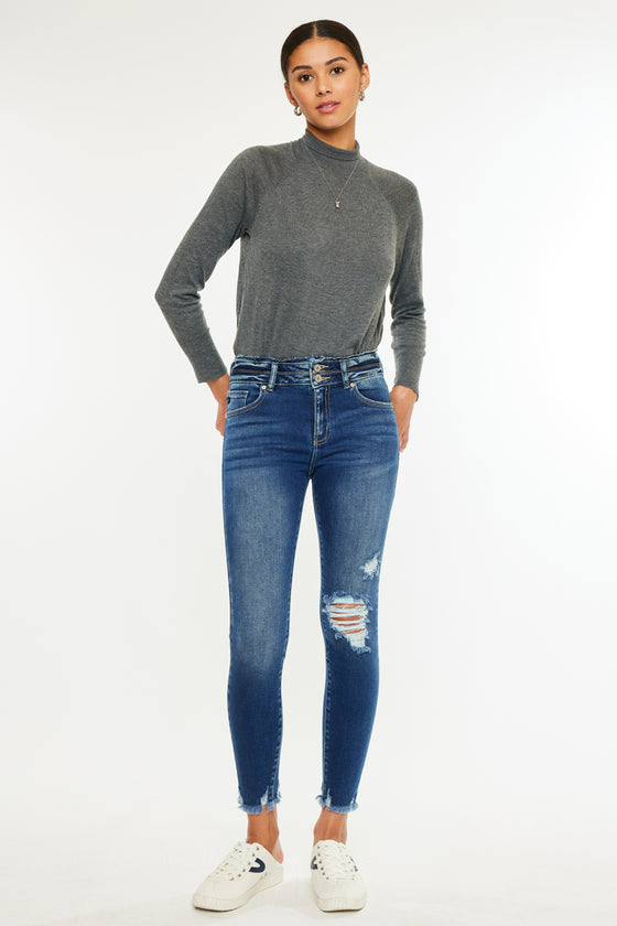 Gloria High Rise Ankle Skinny Jeans - Official Kancan USA