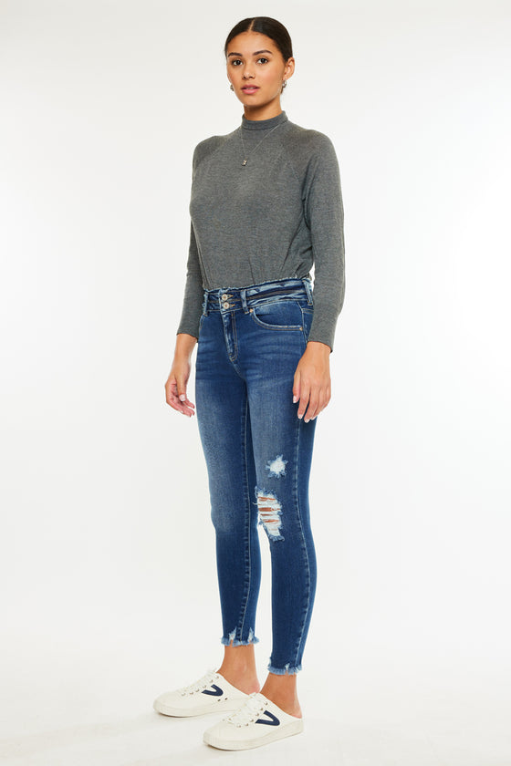 Gloria High Rise Ankle Skinny Jeans - Official Kancan USA