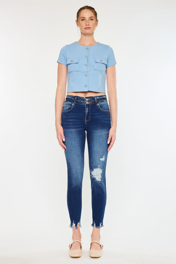 Gloria High Rise Ankle Skinny Jeans