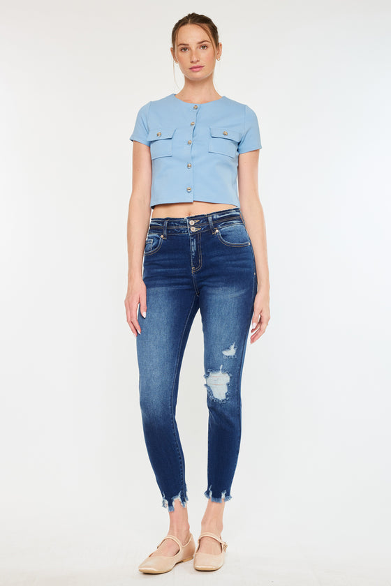 Gloria High Rise Ankle Skinny Jeans