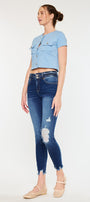 Gloria High Rise Ankle Skinny Jeans - Official Kancan USA