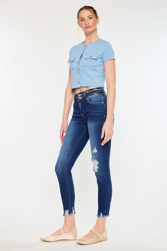 Gloria High Rise Ankle Skinny Jeans