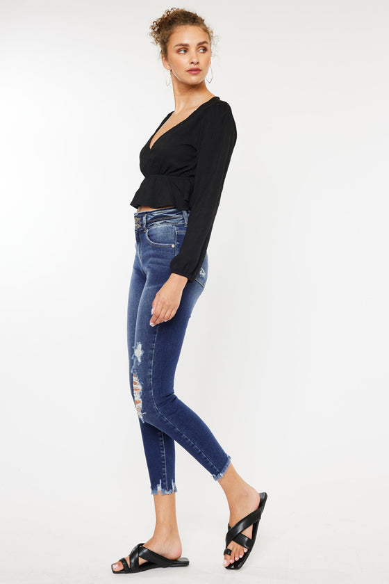 Gloria High Rise Ankle Skinny Jeans - Official Kancan USA