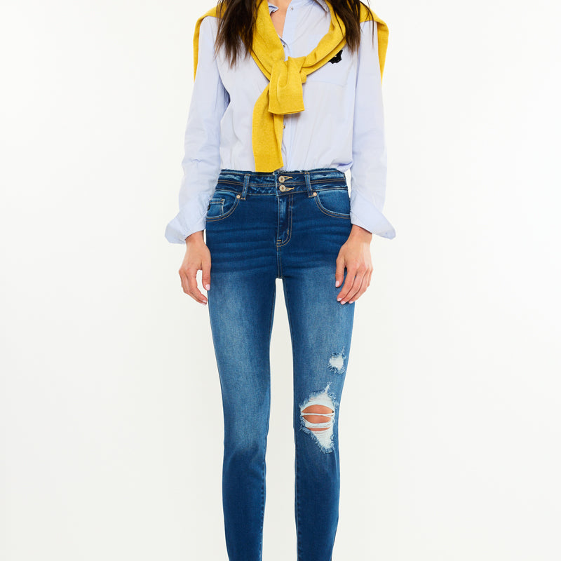Gloria High Rise Ankle Skinny