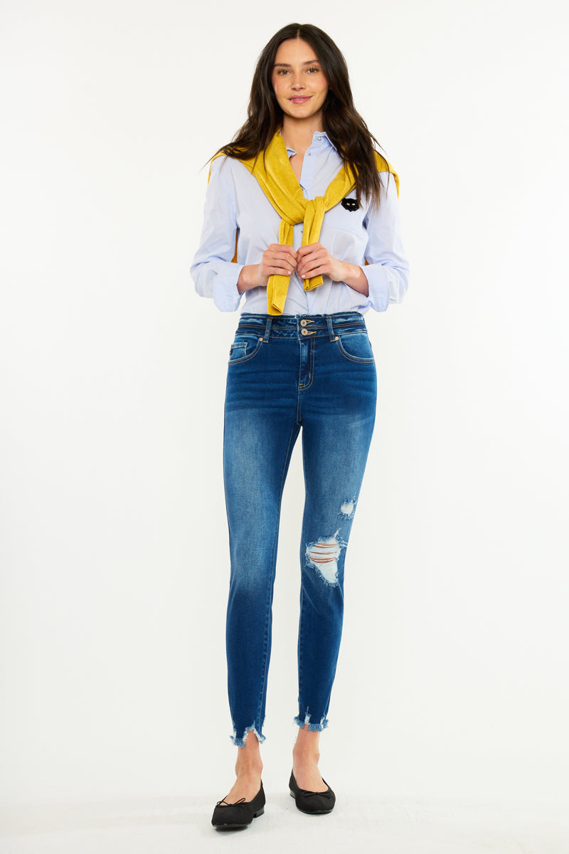 Gloria High Rise Ankle Skinny