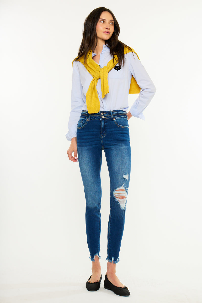 Gloria High Rise Ankle Skinny