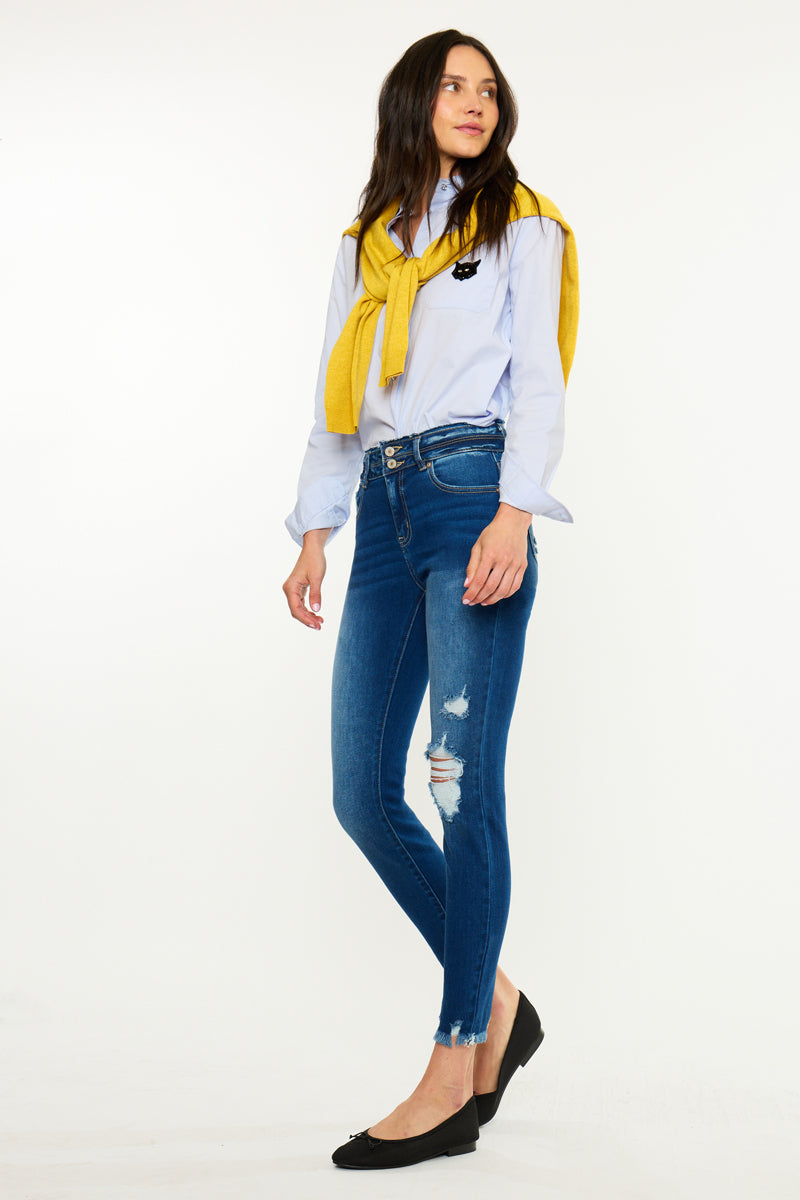 Gloria High Rise Ankle Skinny